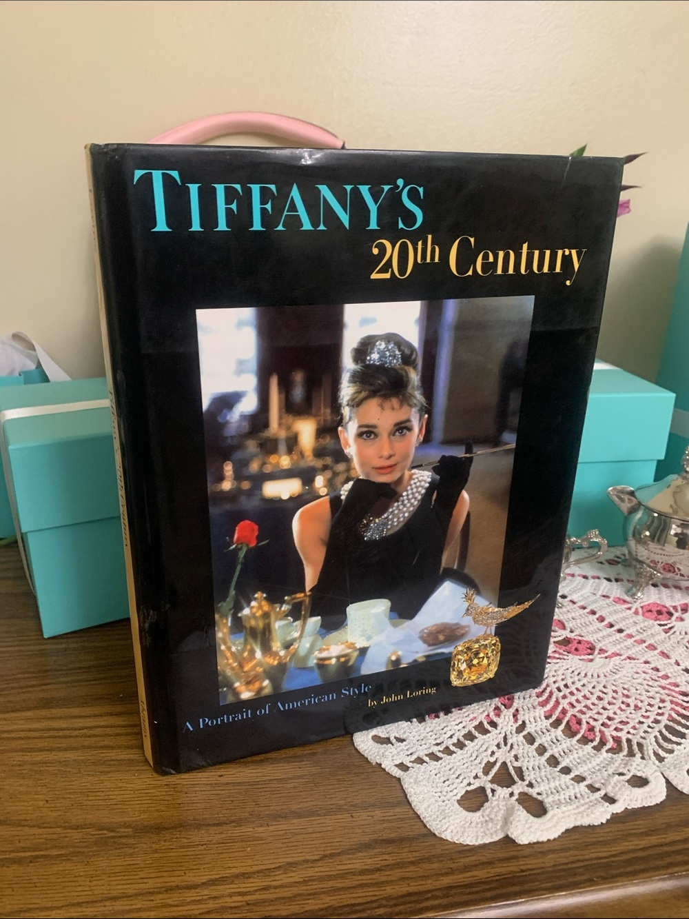 Tiffany & Co. book cover with teal and black accents Tiffany’s 20th century